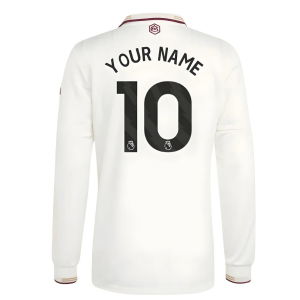 2025-2026 Arsenal Authentic Long Sleeve Third Shirt (Your Name)