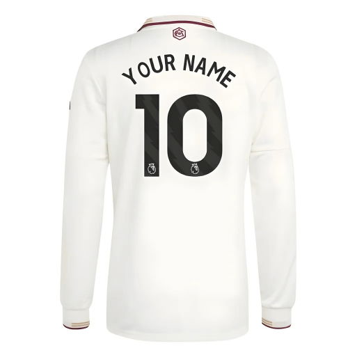 2025-2026 Arsenal Authentic Long Sleeve Third Shirt (Your Name)
