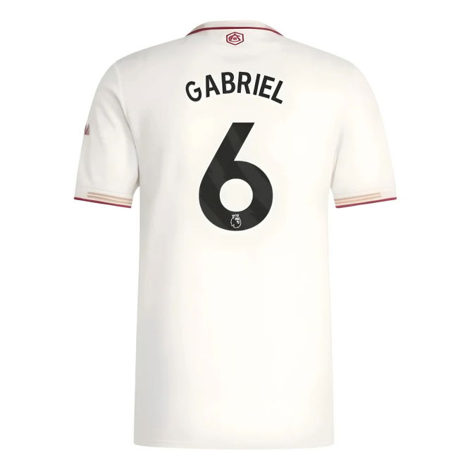 2025-2026 Arsenal Authentic Third Shirt (Gabriel 6)