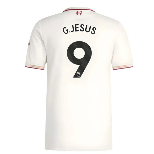 2025-2026 Arsenal Authentic Third Shirt (G.Jesus 9)