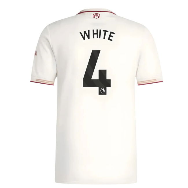 2025-2026 Arsenal Authentic Third Shirt (White 4)