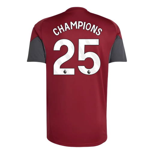 2025-2026 Arsenal EU Training Jersey (Burgundy) (Champions 25)