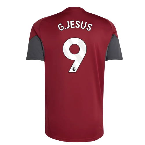 2025-2026 Arsenal EU Training Jersey (Burgundy) (G.Jesus 9)
