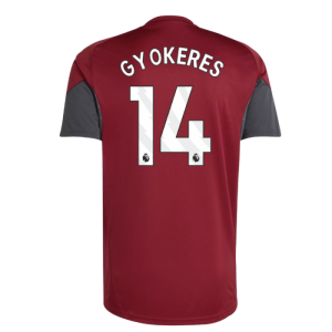2025-2026 Arsenal EU Training Jersey (Burgundy) (Gyokeres 14)
