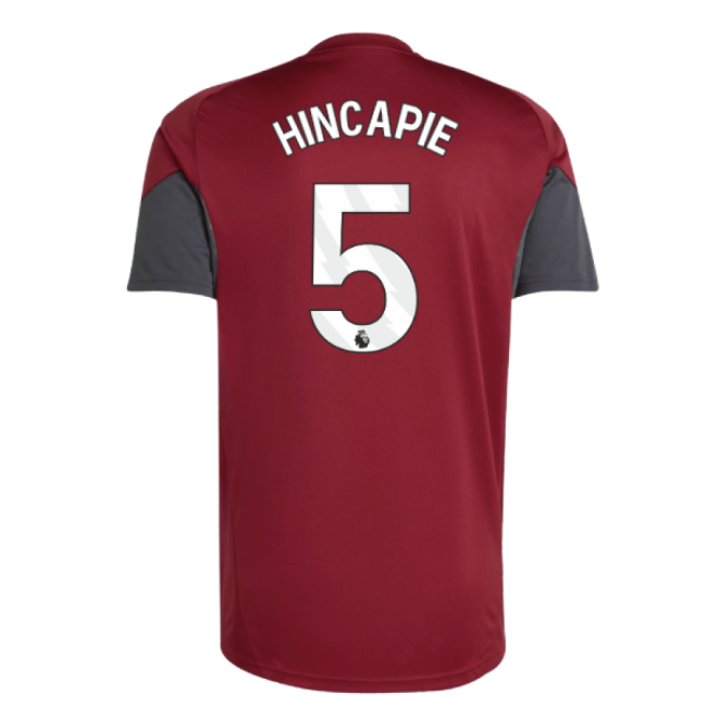 2025-2026 Arsenal EU Training Jersey (Burgundy) (Hincapie 5)
