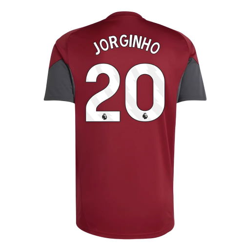 2025-2026 Arsenal EU Training Jersey (Burgundy) (Jorginho 20)