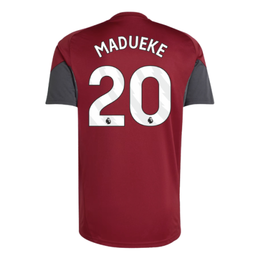 2025-2026 Arsenal EU Training Jersey (Burgundy) (Madueke 20)