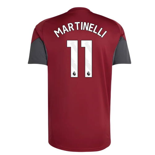 2025-2026 Arsenal EU Training Jersey (Burgundy) (Martinelli 11)