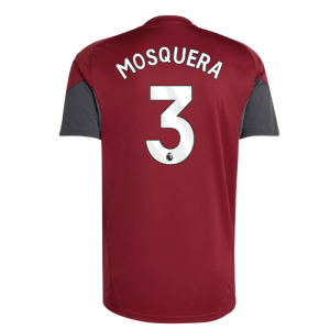 2025-2026 Arsenal EU Training Jersey (Burgundy) (Mosquera 3)