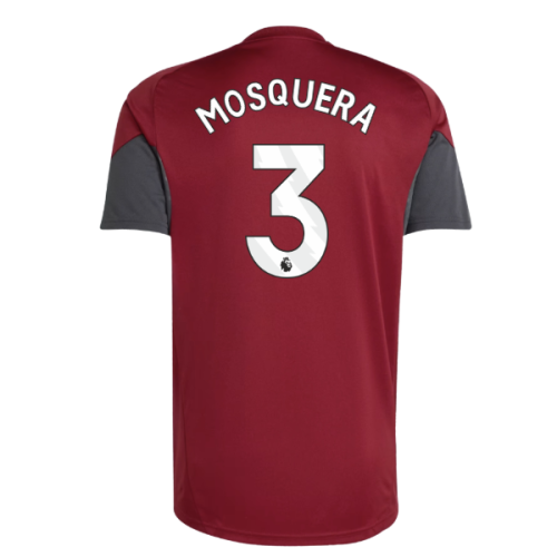2025-2026 Arsenal EU Training Jersey (Burgundy) (Mosquera 3)