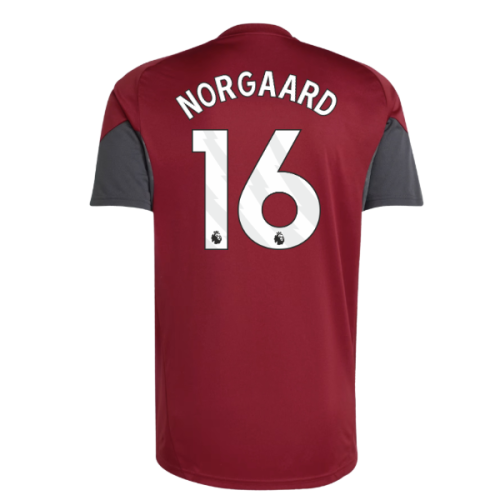 2025-2026 Arsenal EU Training Jersey (Burgundy) (Norgaard 16)