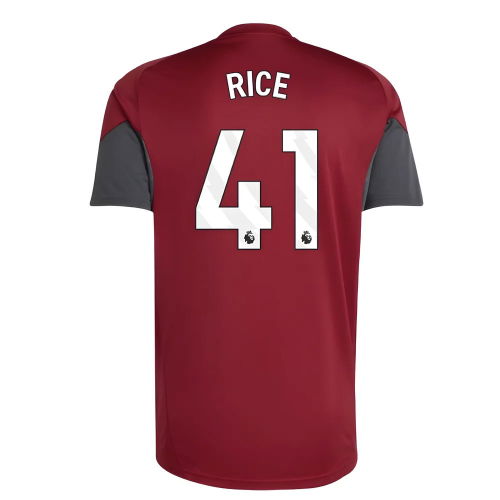 2025-2026 Arsenal EU Training Jersey (Burgundy) (Rice 41)