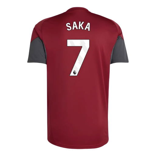 2025-2026 Arsenal EU Training Jersey (Burgundy) (Saka 7)
