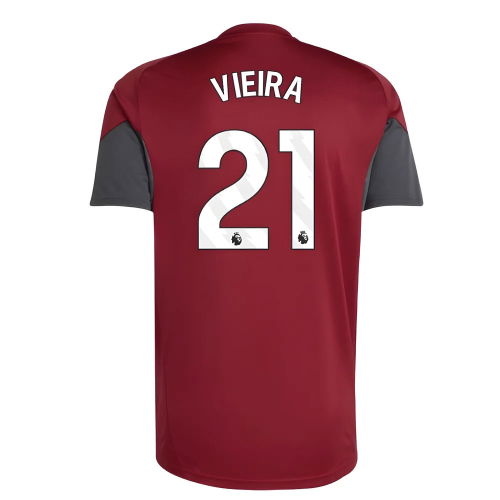 2025-2026 Arsenal EU Training Jersey (Burgundy) (Vieira 21)