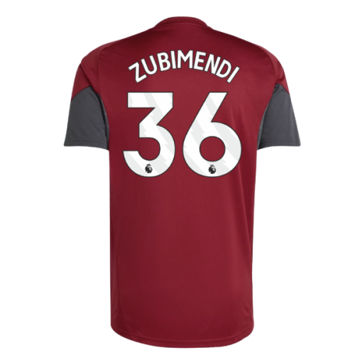 2025-2026 Arsenal EU Training Jersey (Burgundy) (Zubimendi 36)