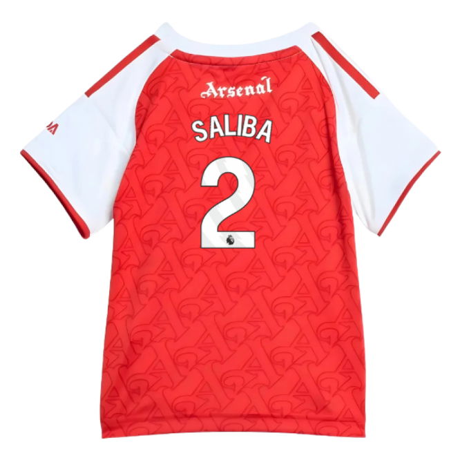 2025-2026 Arsenal Home Baby Kit (Saliba 2)