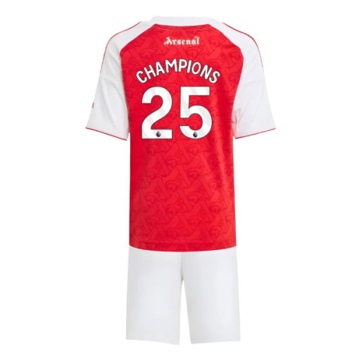 2025-2026 Arsenal Home Mini Kit (Champions 25)