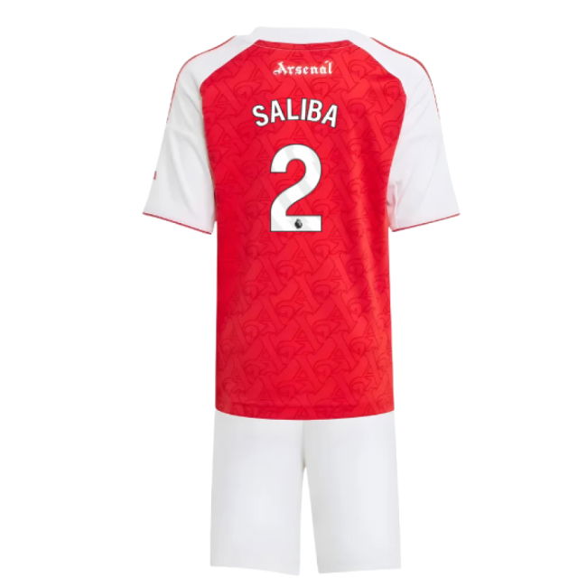 2025-2026 Arsenal Home Mini Kit (Saliba 2)