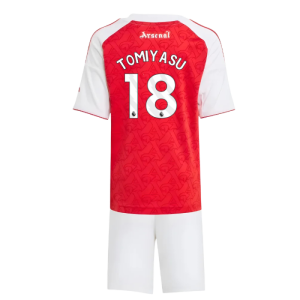 2025-2026 Arsenal Home Mini Kit (Tomiyasu 18)