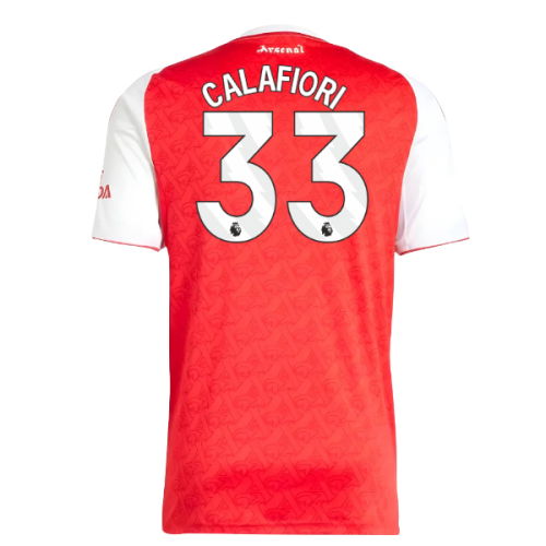 2025-2026 Arsenal Home Shirt (Calafiori 33)