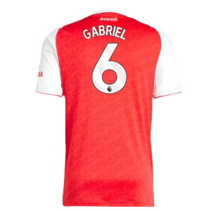 2025-2026 Arsenal Home Shirt (Gabriel 6)