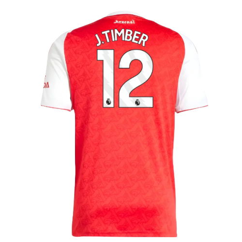 2025-2026 Arsenal Home Shirt (J.Timber 12)