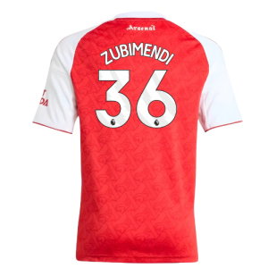 2025-2026 Arsenal Home Shirt (Kids) (Zubimendi 36)