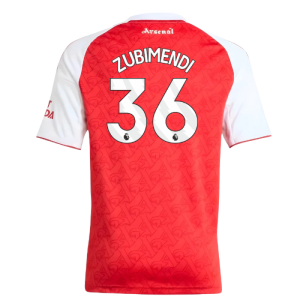 2025-2026 Arsenal Home Shirt (Kids) (Zubimendi 36)