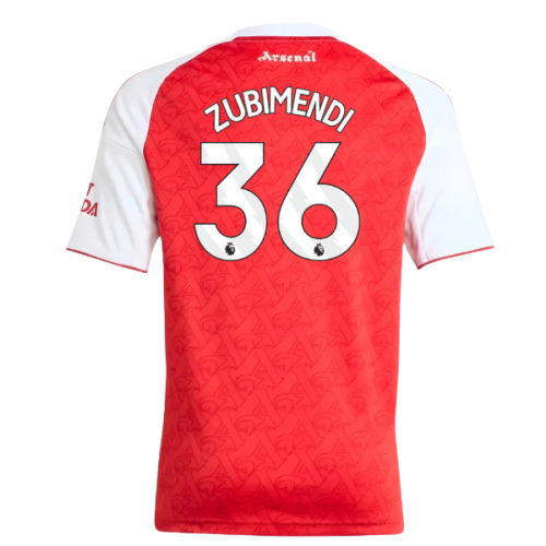 2025-2026 Arsenal Home Shirt (Kids) (Zubimendi 36)