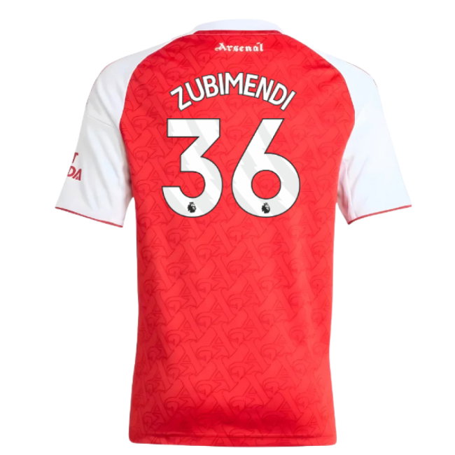 2025-2026 Arsenal Home Shirt (Kids) (Zubimendi 36)
