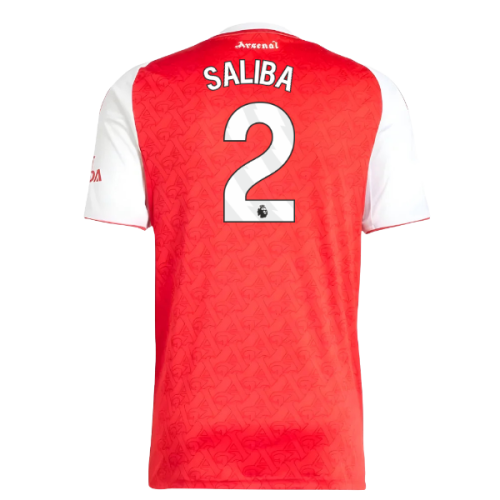 2025-2026 Arsenal Home Shirt (Saliba 2)