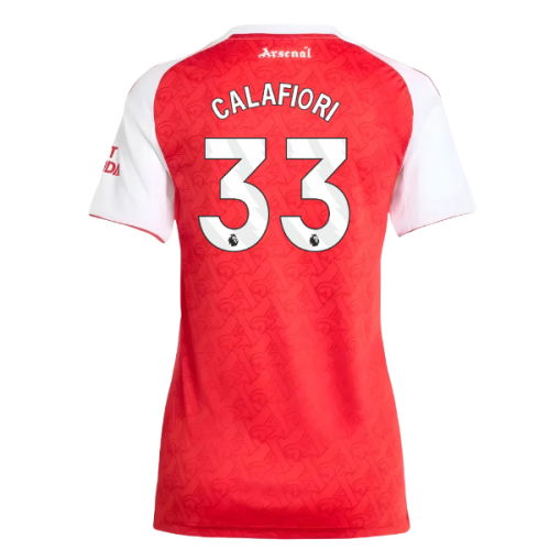 2025-2026 Arsenal Home Shirt (Womens) (Calafiori 33)