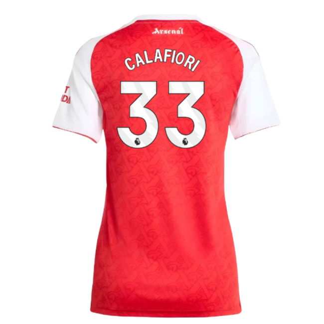 2025-2026 Arsenal Home Shirt (Womens) (Calafiori 33)