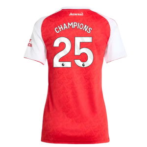 2025-2026 Arsenal Home Shirt (Womens) (Champions 25)