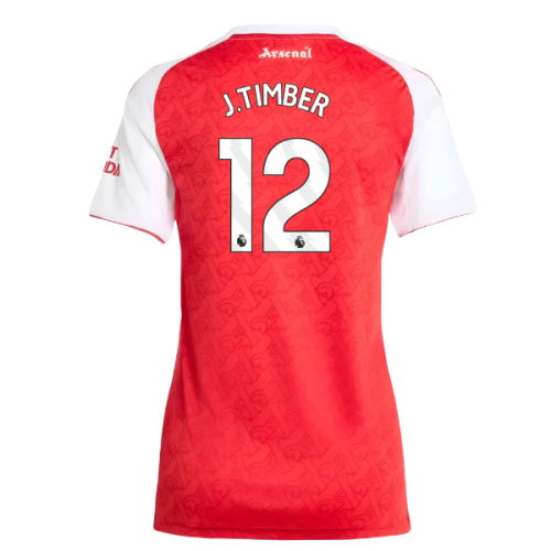 2025-2026 Arsenal Home Shirt (Womens) (J.Timber 12)