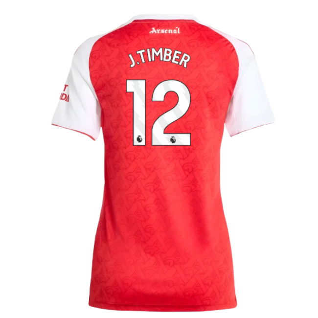 2025-2026 Arsenal Home Shirt (Womens) (J.Timber 12)