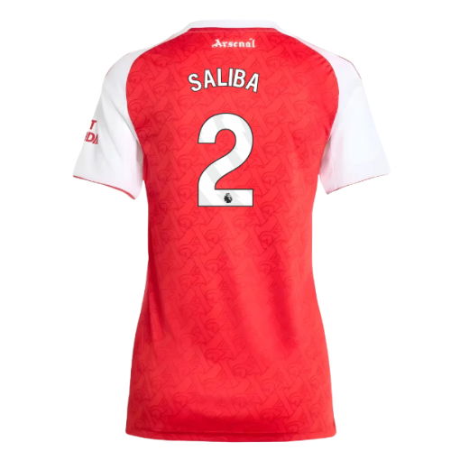 2025-2026 Arsenal Home Shirt (Womens) (Saliba 2)