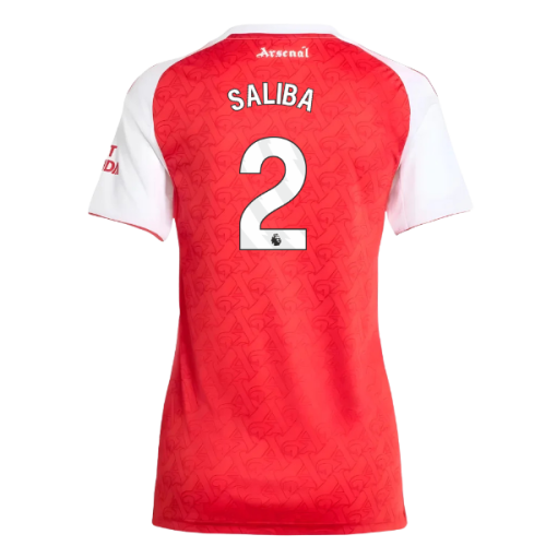 2025-2026 Arsenal Home Shirt (Womens) (Saliba 2)