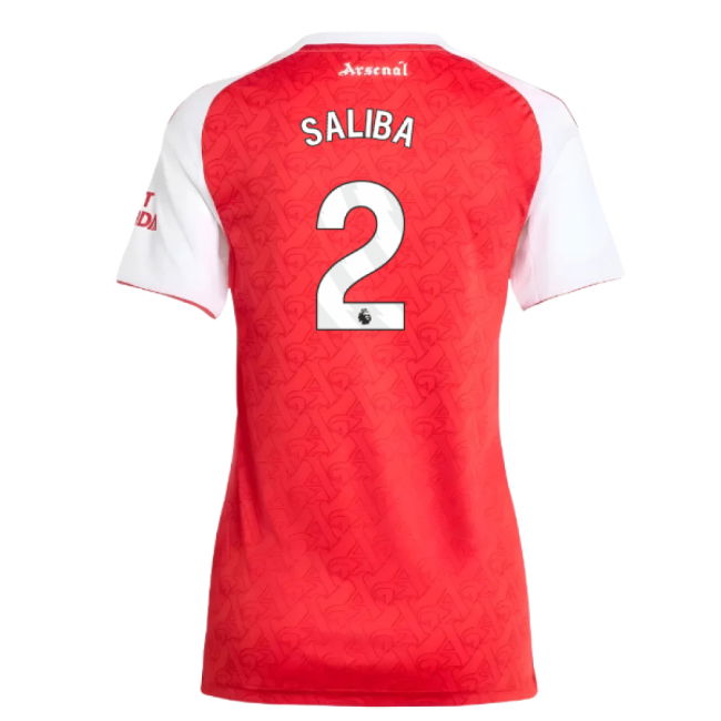 2025-2026 Arsenal Home Shirt (Womens) (Saliba 2)