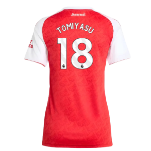 2025-2026 Arsenal Home Shirt (Womens) (Tomiyasu 18)