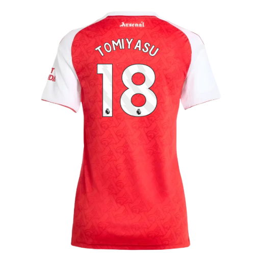 2025-2026 Arsenal Home Shirt (Womens) (Tomiyasu 18)