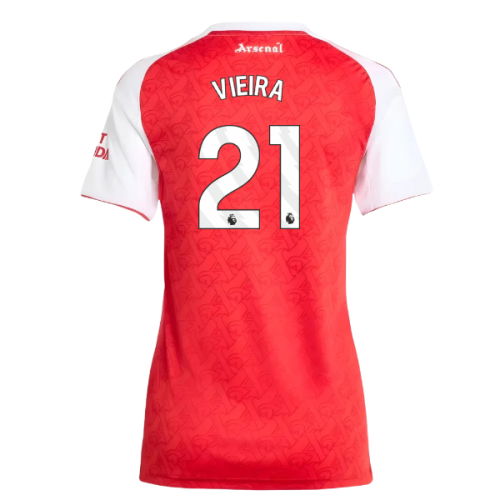 2025-2026 Arsenal Home Shirt (Womens) (Vieira 21)