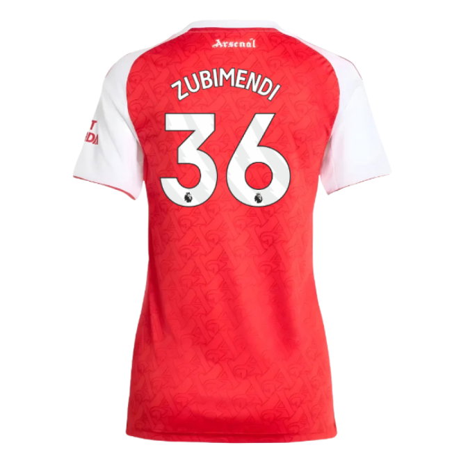 2025-2026 Arsenal Home Shirt (Womens) (Zubimendi 36)