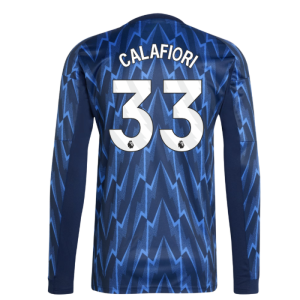 2025-2026 Arsenal Long Sleeve Away Shirt (Calafiori 33)