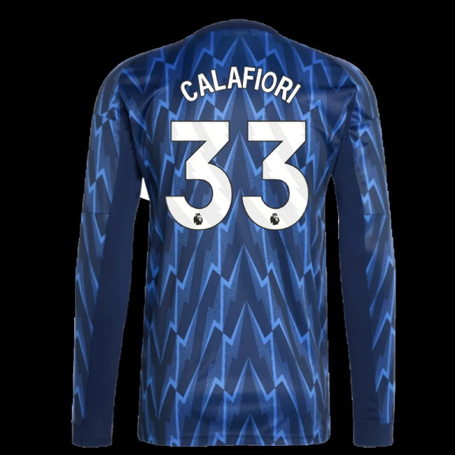 2025-2026 Arsenal Long Sleeve Away Shirt (Calafiori 33)