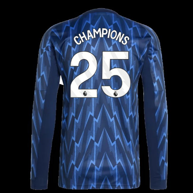 2025-2026 Arsenal Long Sleeve Away Shirt (Champions 25)