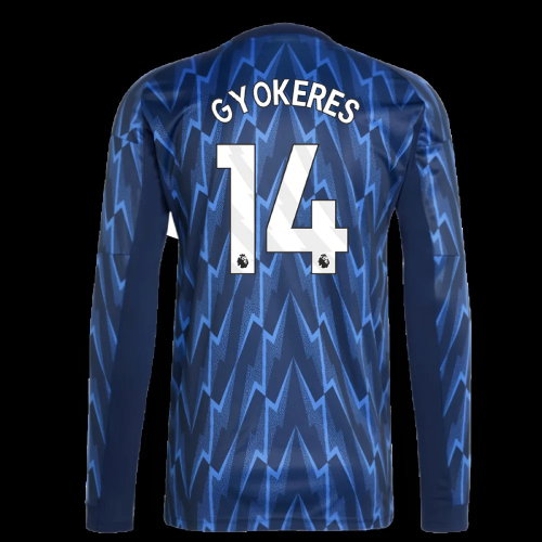 2025-2026 Arsenal Long Sleeve Away Shirt (Gyokeres 14)