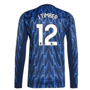 2025-2026 Arsenal Long Sleeve Away Shirt (J.Timber 12)