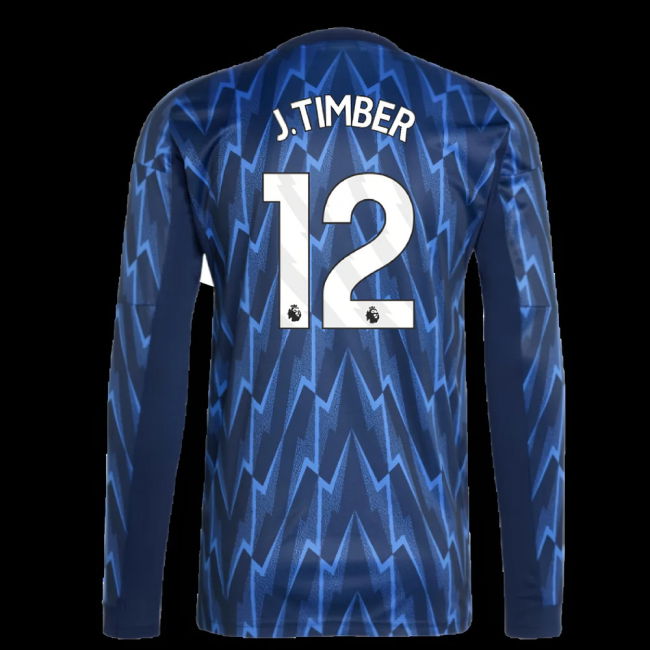 2025-2026 Arsenal Long Sleeve Away Shirt (J.Timber 12)