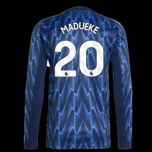 2025-2026 Arsenal Long Sleeve Away Shirt (Madueke 20)